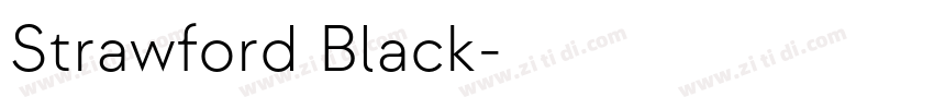 Strawford Black字体转换